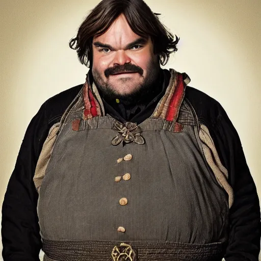 Image similar to jack black as a dwarf