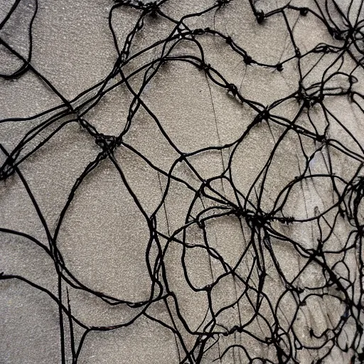 Prompt: wire skin decay