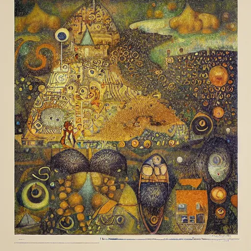 Image similar to complex mathematical equations, inspired by bosch, klimt, klee, durer. mathematical paradise, detailed beautiful tiny animals, handwritten equation heaven, calligraphy formula, detailed beautiful tiny plants, 3 d platonic solids, elegant intricate diagrams, beautiful equations, oil paint, color, hyperrealistic, detailed, on loan from louvre, masterpiece