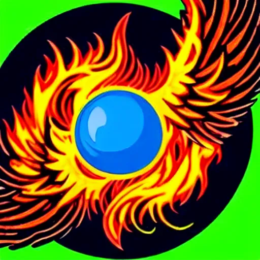 Prompt: tatoo of phoenix in fire, sun, flowers, Venus, feminism, eggs, hip hop, rap