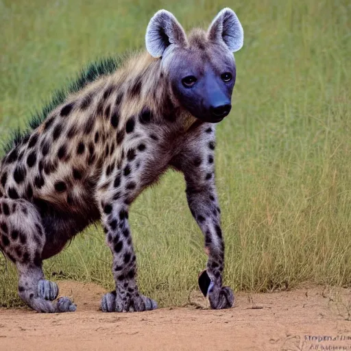 Prompt: a hyena with superpowers