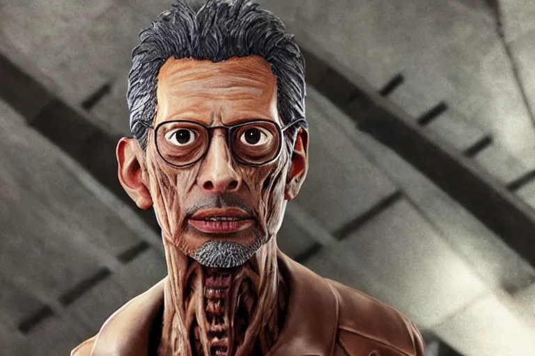 Prompt: “Jeff goldblum as the attack titan from attack on Titan, 8k”