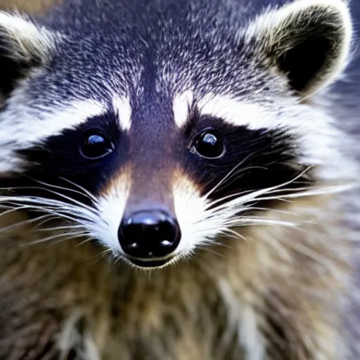 Image similar to A raccoon elected president of the USA