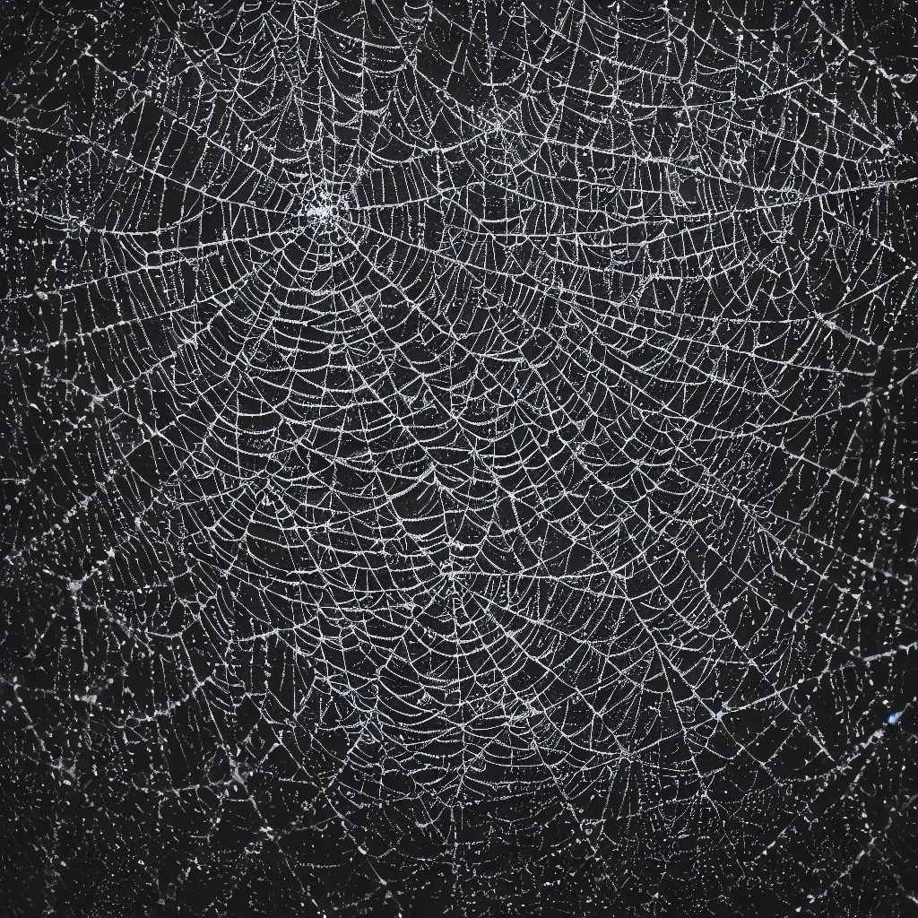 Image similar to black web, slime, dark and mysterious, stopped in time, atmospheric, ominous, eerie, cinematic, epic, 8 k, 4 k, ultra detail, ultra realistic