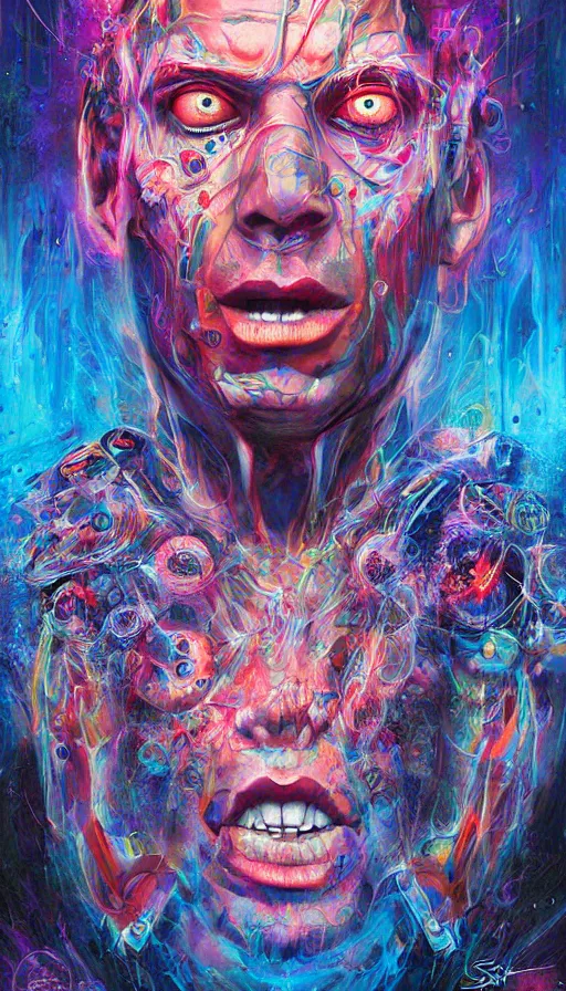 Image similar to psytrance artwork, by sam spratt