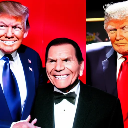 Image similar to kenneth copeland with donald trump and r kelly at wintersport