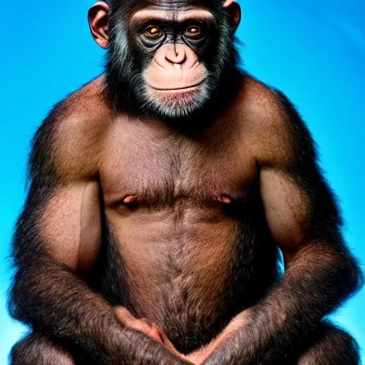 Prompt: Joe rogan as a chimp