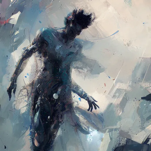 Image similar to sandman, morpheus, paint by Wadim Kashin