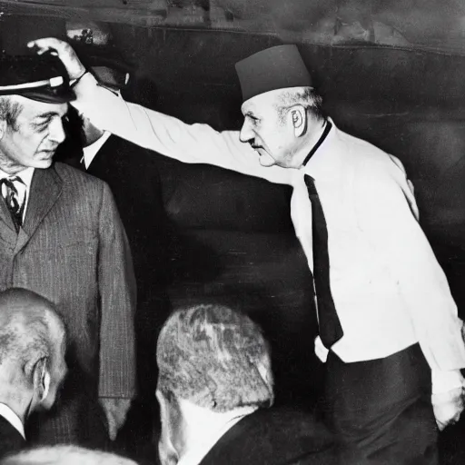 Image similar to Atatürk slapping Recep Tayyip Erdoğan