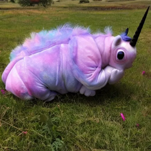 Image similar to photo of a unicorn tardigrade