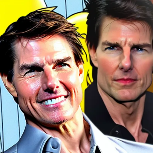 Prompt: Tom Cruise in The Simpsons
