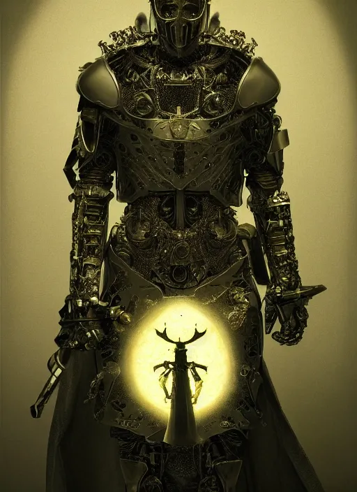 Image similar to portrait of king arthur knight cyborg, kintsugi, x - ray, modern fine art, fractal, intricate, elegant, highly detailed, digital photography, subsurface scattering, by jheronimus bosch and frank miller and greg rutkowski,