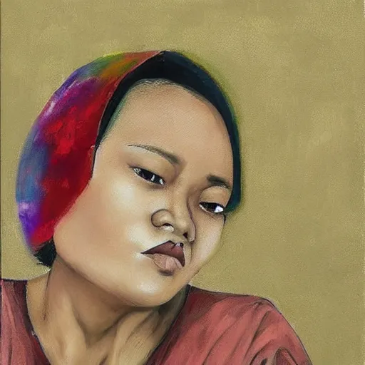 Image similar to woman in the last median art by griselda sastrawinata