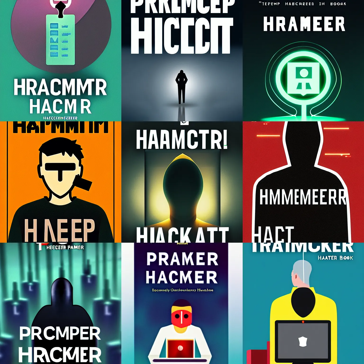 Prompt: ' prompt hacker ', book cover