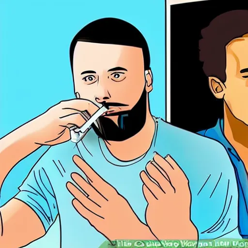 Prompt: wikihow steps how to stop drinking and smoking weed to become a good phone salesman