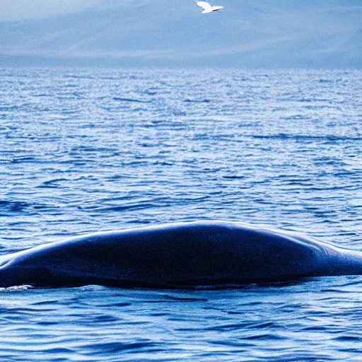 Image similar to a photo of a blue whale coming up for air photography