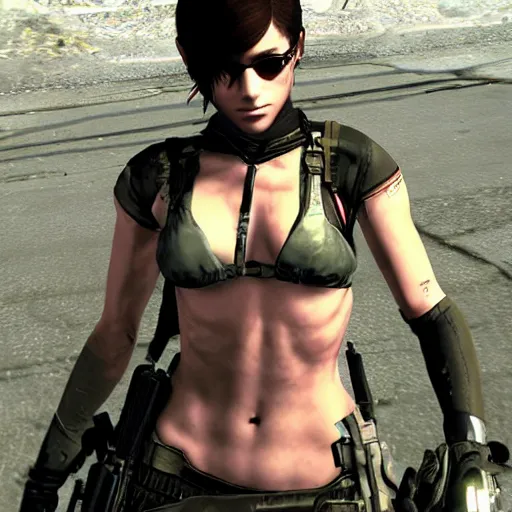 Prompt: Quiet from MGSV