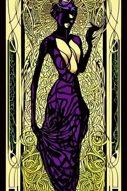 Image similar to Gaia in the style of Art Nouveau and Art Deco