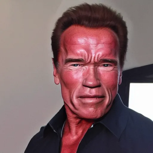 Image similar to arnold schwarzenegger in a catgirl dress, photograph, instagram