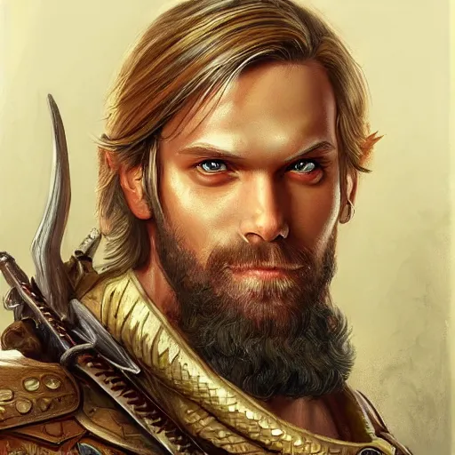 Image similar to PewDiePie as a fantasy D&D character, portrait art by Donato Giancola and James Gurney, digital art, trending on artstation