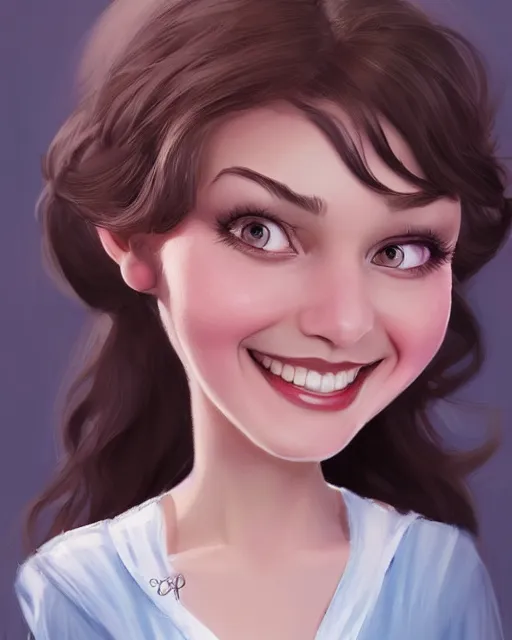 classic disney portrait character art of white woman | Stable Diffusion