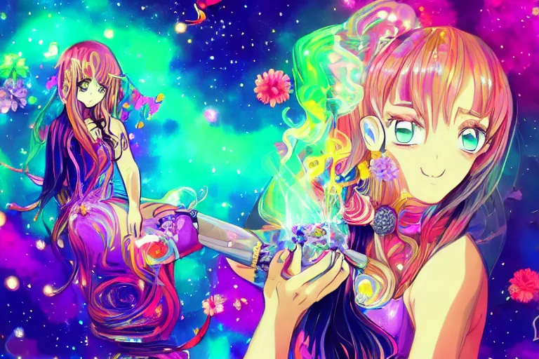 psychedelic, whimsical, anime, 4k, beautiful lusty | Stable Diffusion ...