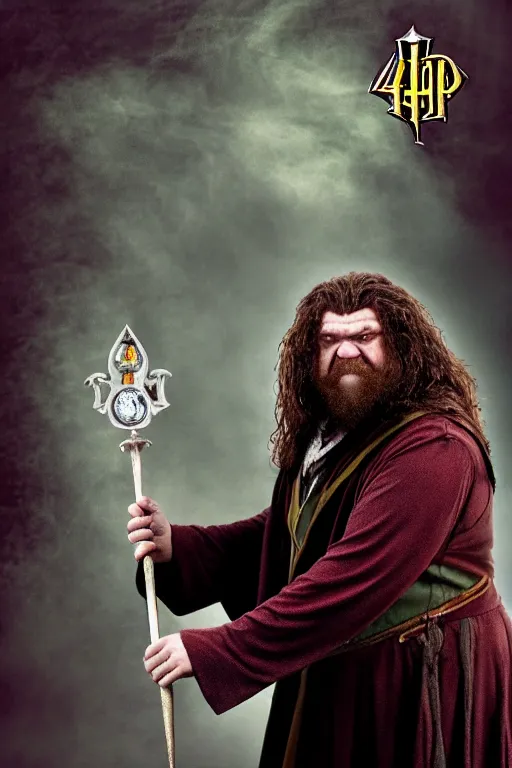 Prompt: hagrid frog mage, gryffindor, magic wand, hogwarts, high details, best composition, harry potter, dramatic pose, 4 k