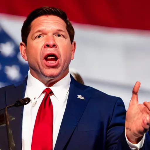 Image similar to Ron DeSantis as the actual devil