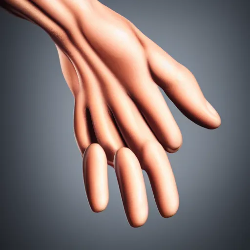 Image similar to photorealistic human hands, studio lighting, product photography