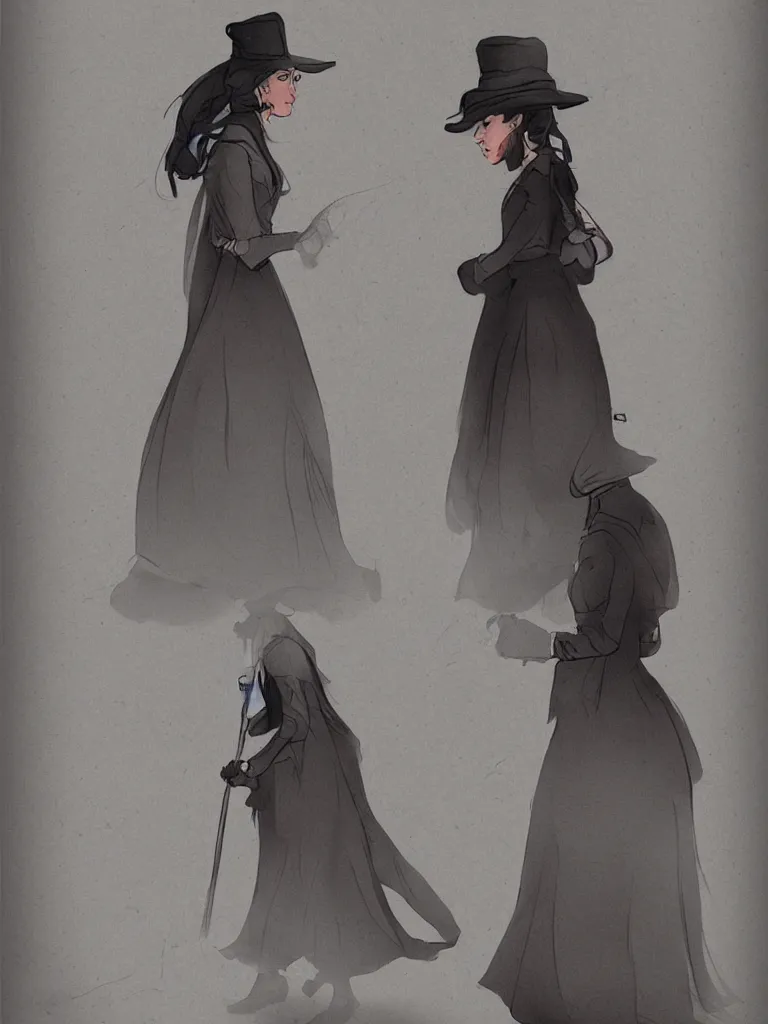 Image similar to hasidic woman by disney concept artists, blunt borders, rule of thirds