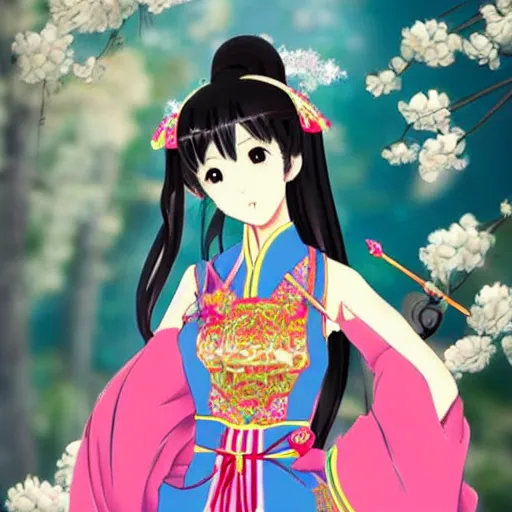 traditional chinese kimonos anime