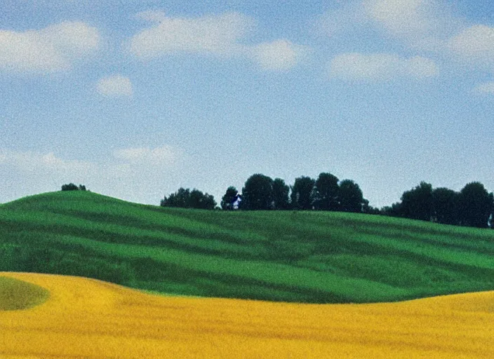 Prompt: painterly minimal endless bland pale bleached sloping wheat farmland 1 2 3 5 by from mulan ( 1 9 9 7 )