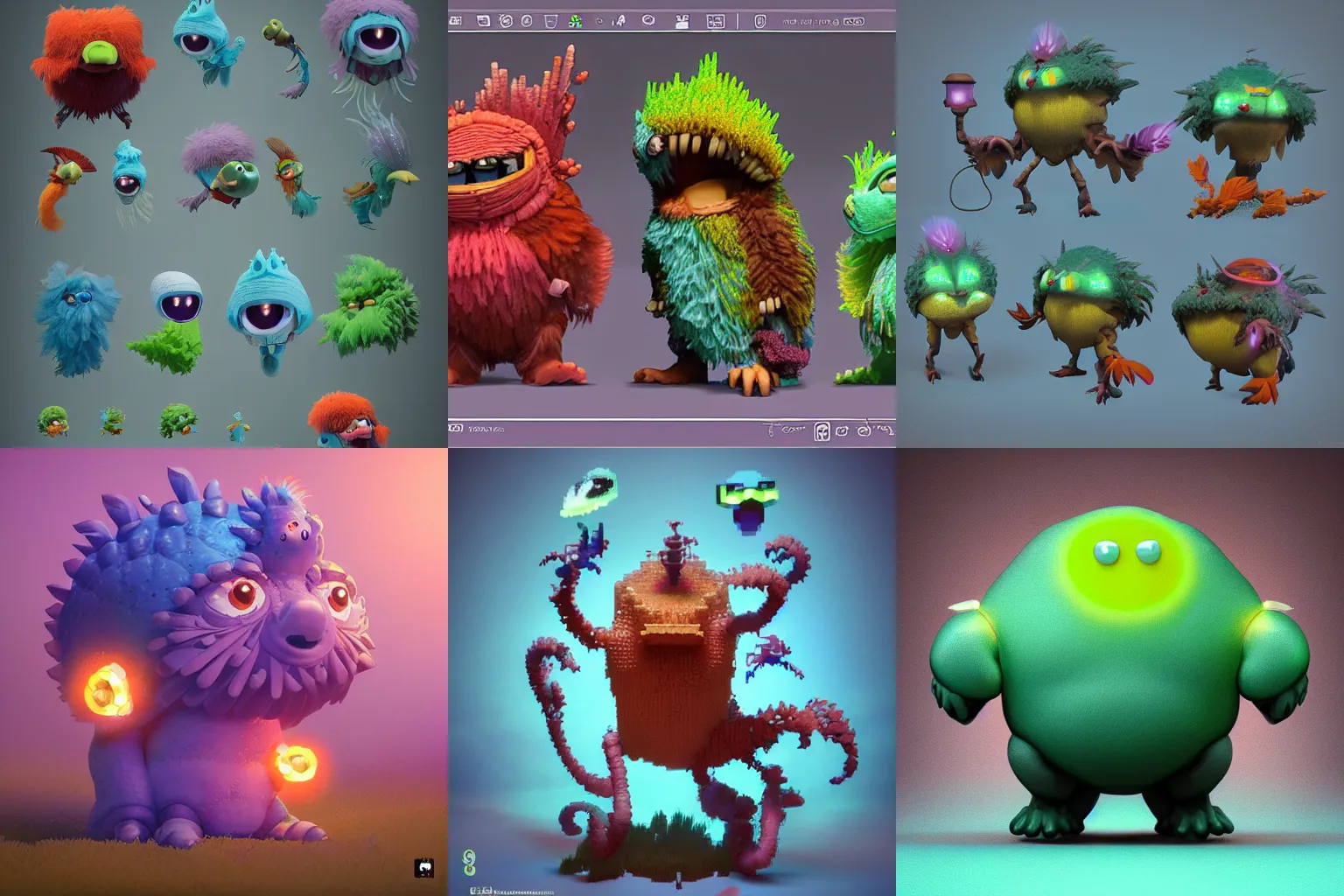 Prompt: 8bit game. cute! c4d, unreal engine, pixar, rimlight, jelly fish, bioluminescent screaming feathers pictoplasma characterdesign toydesign toy monster bird of paradise creature, zbrush, octane, hardsurface modelling, artstation, cg society, by greg rutkowksi, by Eddie Mendoza, by Peter mohrbacher, by tooth wu