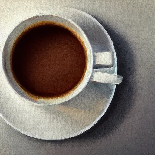 Prompt: chill coffee aesthetic, oil painting, pale colors, high detail, 8 k, wide angle, trending on artstation,