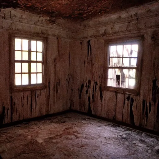 Prompt: the inside of a haunted house