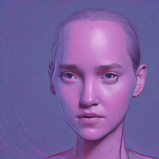 Image similar to that movie annihilation but good, in the style of james jean, artstation trending, 8 k, 3 d render, photorealistic, volumetric lighting caustics, pink