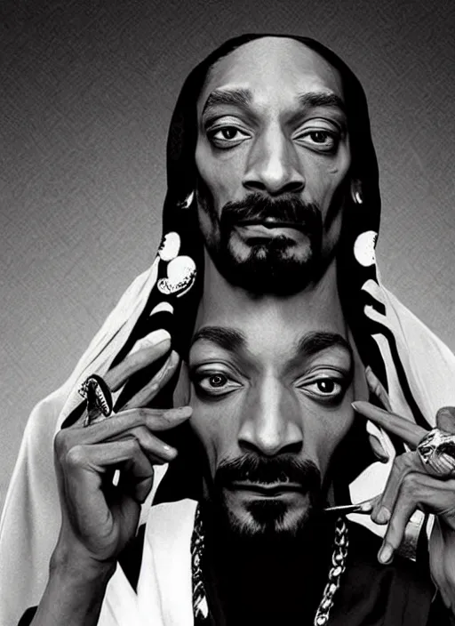 Prompt: snoop dogg as a prophet mohammed, perfect faces