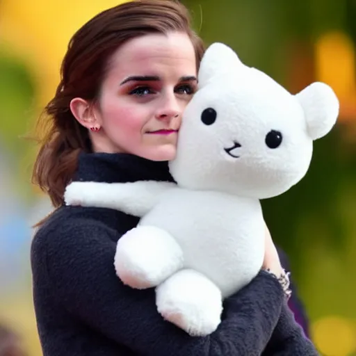 Prompt: cuddly toy of Emma Watson