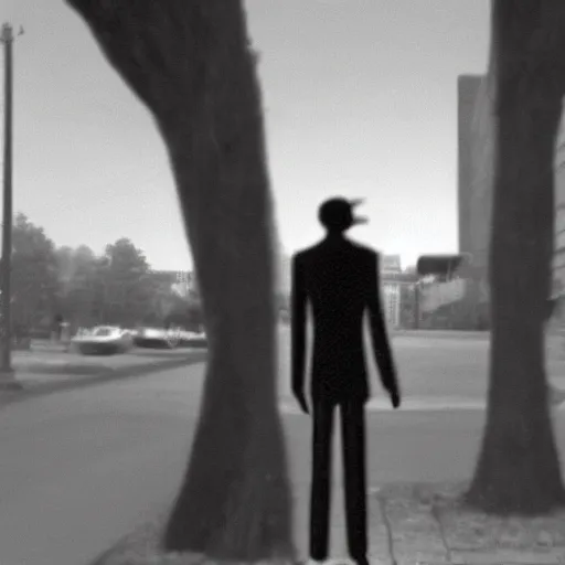 Prompt: slenderman, cctv footage sample