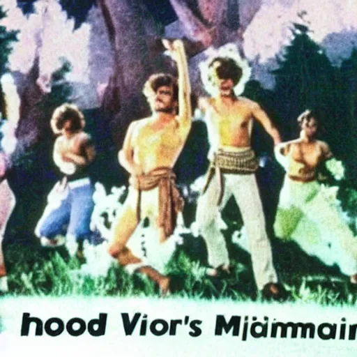 Image similar to vhs 1 9 8 0 s footage of a scene from the movie midsommar