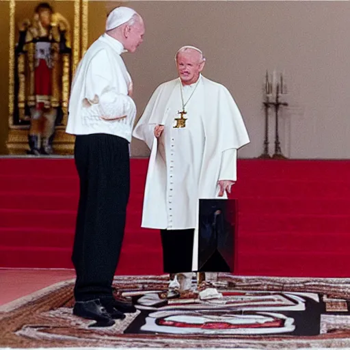 Pope on sale wearing yeezys