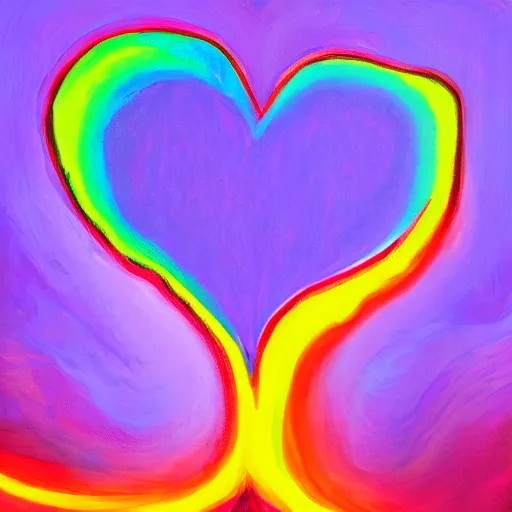 Image similar to a highly definition painting of purple hearts in flames, inspired by lisa frank, matisse, david hockney, trending on artstation, 4 k