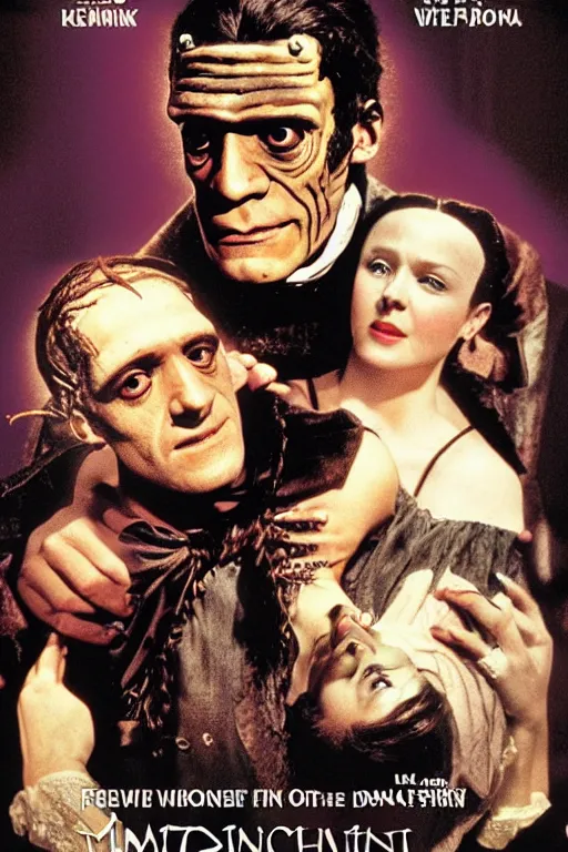 Image similar to frankenstein romantic comedy movie poster