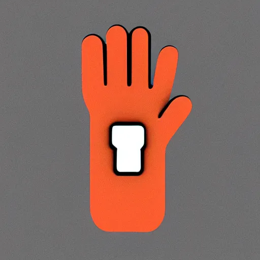 Prompt: ios middle finger emoji 3 d rendered