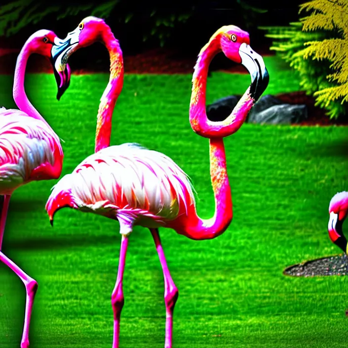 Image similar to flamingo lawn monsters at vanvcouver,british columbia,canada