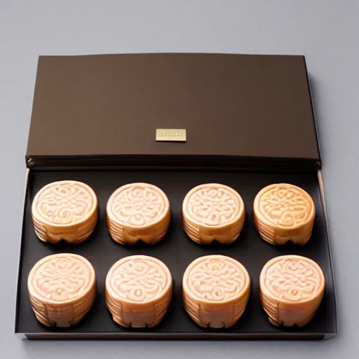 Image similar to jonathan ive dieter rams mooncake 🥮 handbag 👜 👝 packaging