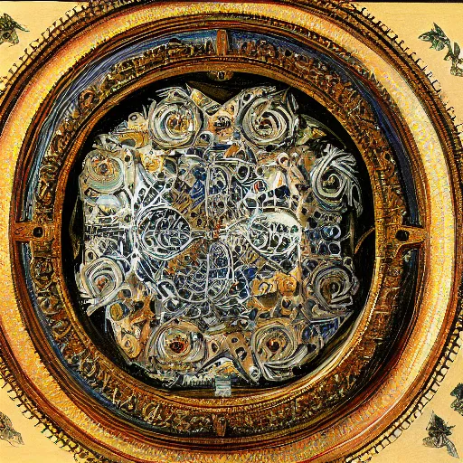 Prompt: detailed painting of a living pod architecture, filigree ornaments, davinci