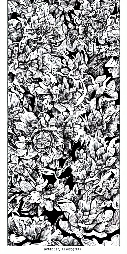 Image similar to mcbess illustration of beautiful flowers