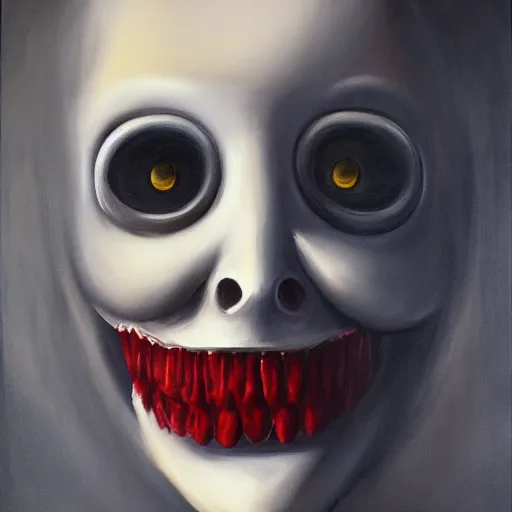 Prompt: I have no face and I must scream, oil on canvas, surreal, horror, trending on artstation, unreal engine