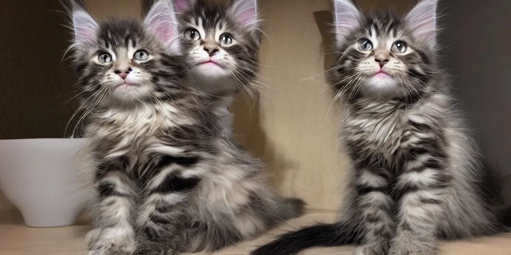 Prompt: a 3 d rendered movie still maine coon kitten descendant 1 million in the future. kitten wears a spacesuit, and explores cosmos in a space ship with a cat tree. science fiction blockbuster movie kittens rule the world or what's on tv? kittens!, dramatic lighting, imax 7 0 mm. digital art, buzz lightyear ( film )